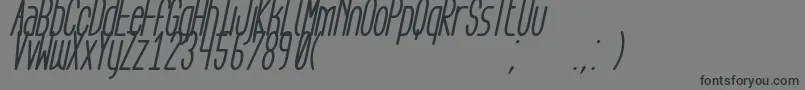 フォントAegFlyonNowBoldCursive – 黒い文字の灰色の背景