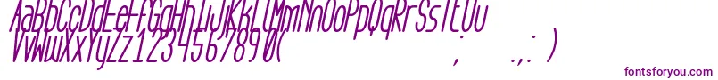 Шрифт AegFlyonNowBoldCursive – фиолетовые шрифты