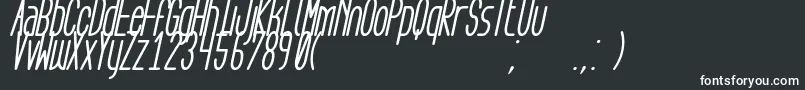 Шрифт AegFlyonNowBoldCursive – белые шрифты на чёрном фоне