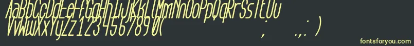 AegFlyonNowBoldCursive-Schriftart – Gelbe Schriften auf schwarzem Hintergrund