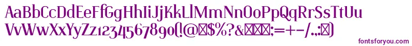 IdenticaRegular Font – Purple Fonts on White Background