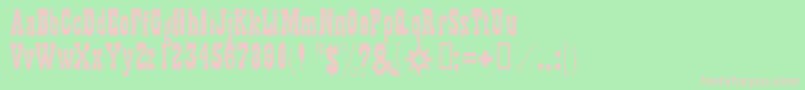 Gambler Font – Pink Fonts on Green Background