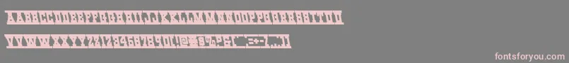 Westernrailleft Font – Pink Fonts on Gray Background