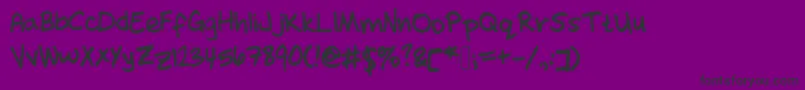 November2 Font – Black Fonts on Purple Background