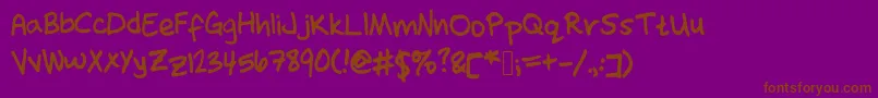More about November2 Font November2 Font – Brown Fonts on Purple Background