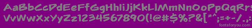 Flunkiesbb Font – Gray Fonts on Purple Background