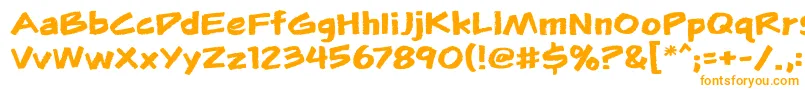 Flunkiesbb Font – Orange Fonts on White Background