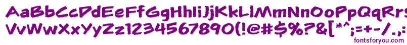 Flunkiesbb Font – Purple Fonts on White Background