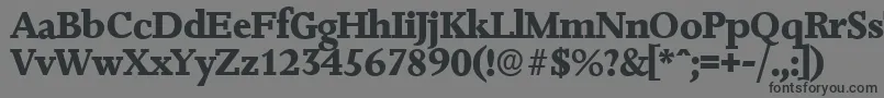 JessicaserialXboldRegular Font – Black Fonts on Gray Background