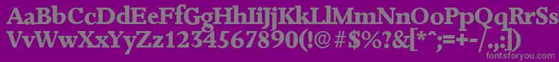 Weitere Informationen zur JessicaserialXboldRegular-Schriftart JessicaserialXboldRegular-Schriftart – Graue Schriften auf violettem Hintergrund