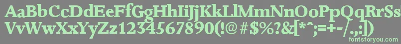 Weitere Informationen zur JessicaserialXboldRegular-Schriftart JessicaserialXboldRegular-Schriftart – Grüne Schriften auf grauem Hintergrund