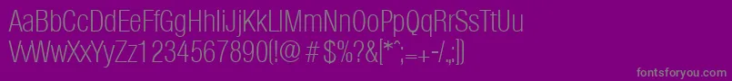 Шрифт OlympiaXlightcond – серые шрифты на фиолетовом фоне