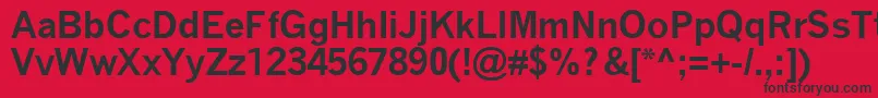 QuicktypeBold Font – Black Fonts on Red Background