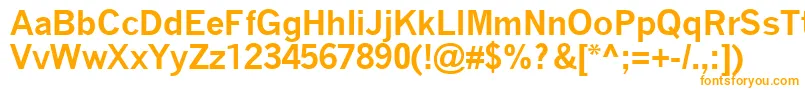 QuicktypeBold-fontti – oranssit fontit