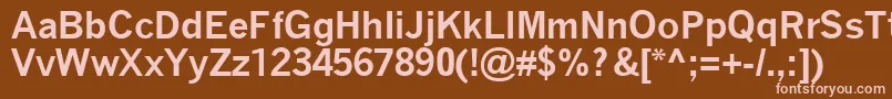 Шрифт QuicktypeBold – розовые шрифты на коричневом фоне