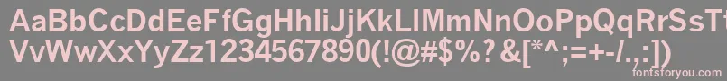 QuicktypeBold-Schriftart – Rosa Schriften auf grauem Hintergrund