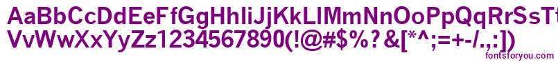 QuicktypeBold Font – Purple Fonts on White Background