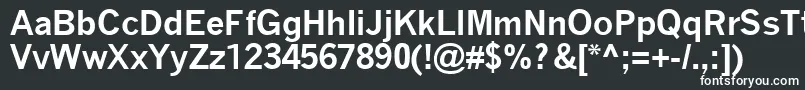 QuicktypeBold-fontti – valkoiset fontit mustalla taustalla
