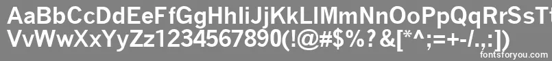 QuicktypeBold Font – White Fonts on Gray Background