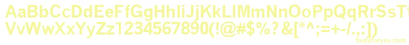 QuicktypeBold-fontti – keltaiset fontit