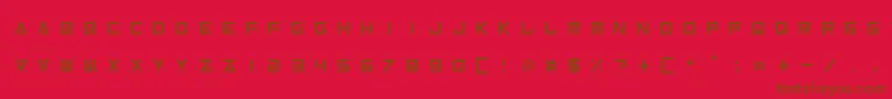 Подробнее о шрифте InversionzUnboxed Шрифт InversionzUnboxed – коричневые шрифты на красном фоне