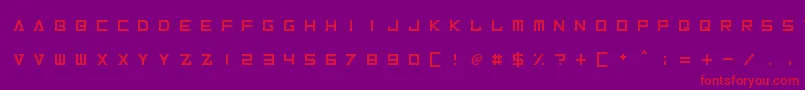 InversionzUnboxed Font – Red Fonts on Purple Background