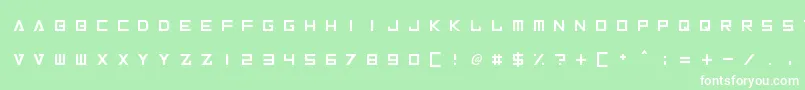 InversionzUnboxed Font – White Fonts on Green Background
