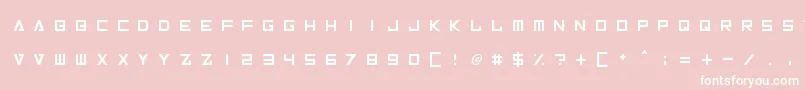 InversionzUnboxed Font – White Fonts on Pink Background