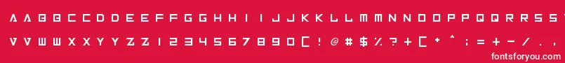 InversionzUnboxed Font – White Fonts on Red Background