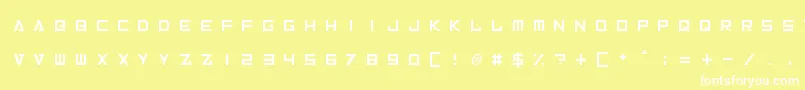 InversionzUnboxed Font – White Fonts on Yellow Background