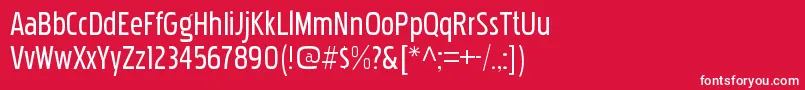 PakenhamcdrgRegular Font – White Fonts on Red Background