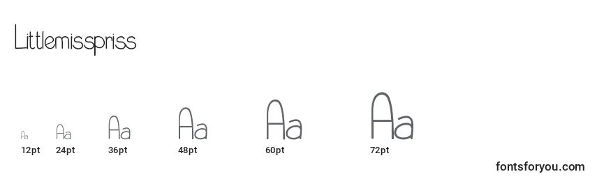 Littlemisspriss Font Sizes