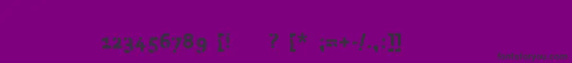 ParanoialRegular Font – Black Fonts on Purple Background