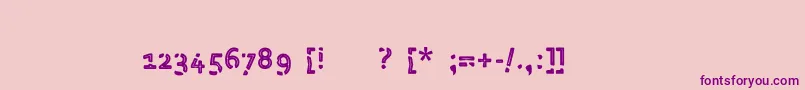ParanoialRegular Font – Purple Fonts on Pink Background