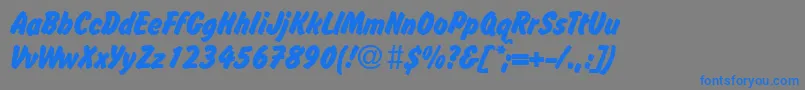 OccasionRegularDb Font – Blue Fonts on Gray Background