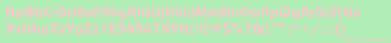 DessauBoldRegular Font – Pink Fonts on Green Background