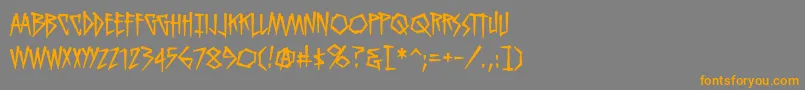 Más sobre la fuente KillcrazybbReg fuente KillcrazybbReg – Fuentes Naranjas Sobre Fondo Gris