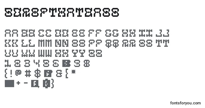 Schriftart 5dropThatBass – Alphabet, Zahlen, spezielle Symbole