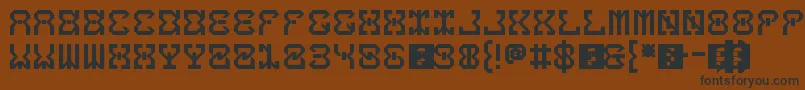 Шрифт 5dropThatBass – чёрные шрифты на коричневом фоне