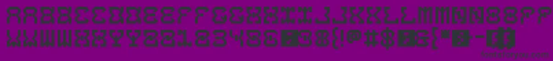 5dropThatBass Font – Black Fonts on Purple Background