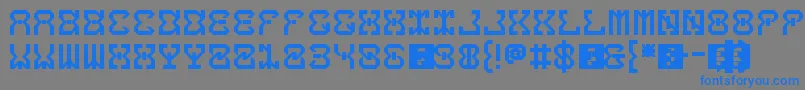 5dropThatBass Font – Blue Fonts on Gray Background