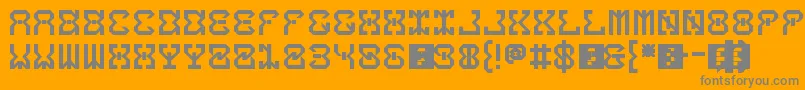 5dropThatBass Font – Gray Fonts on Orange Background