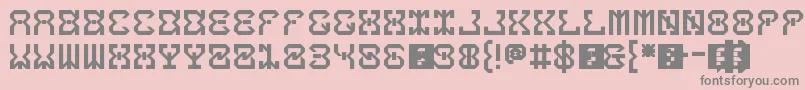 5dropThatBass Font – Gray Fonts on Pink Background