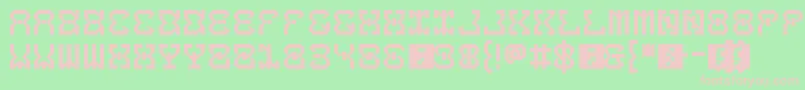 5dropThatBass Font – Pink Fonts on Green Background