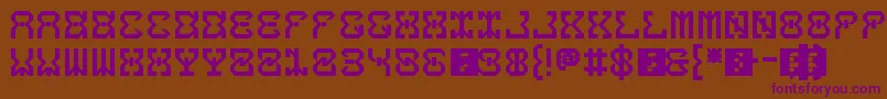 5dropThatBass Font – Purple Fonts on Brown Background