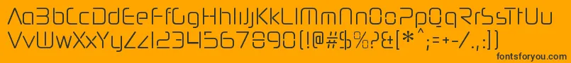 NeuropolnovacdltRegular Font – Black Fonts on Orange Background