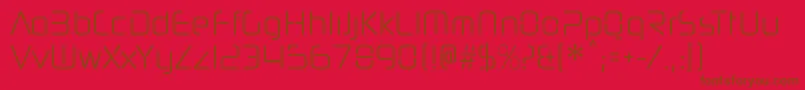 NeuropolnovacdltRegular Font – Brown Fonts on Red Background