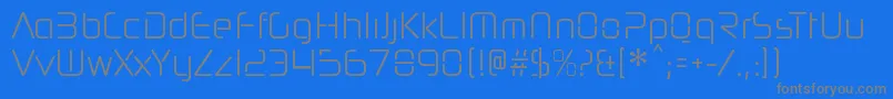 NeuropolnovacdltRegular Font – Gray Fonts on Blue Background