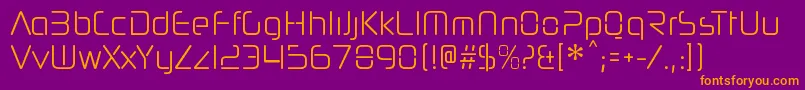 NeuropolnovacdltRegular Font – Orange Fonts on Purple Background