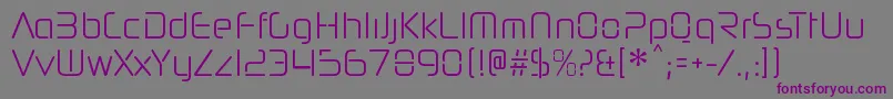 NeuropolnovacdltRegular Font – Purple Fonts on Gray Background